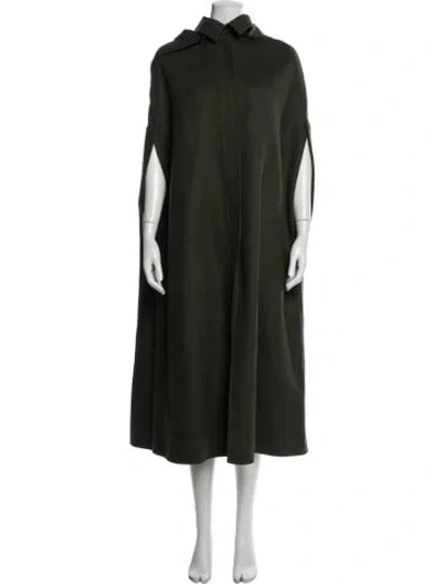 Pre-owned Dior Wool Coat W/ Tags In Green
