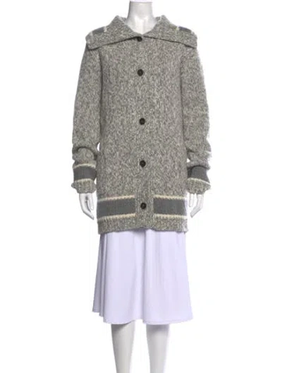 Pre-owned Dior Wool Colorblock Pattern Sweater In Grey