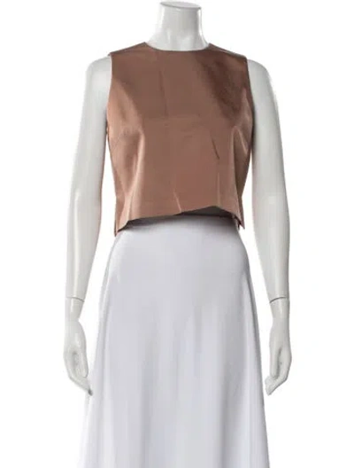 Pre-owned Dior Wool Crew Neck Crop Top In White