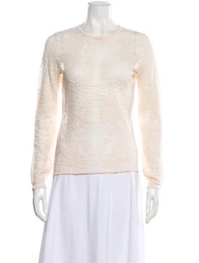 Pre-owned Dior Wool Crew Neck Sweater In Neutral