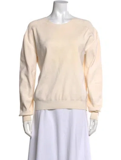 Pre-owned Dior Wool Crew Neck Sweater In Neutrals