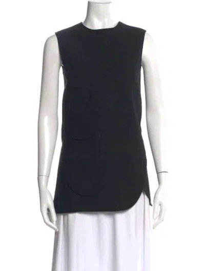 Pre-owned Dior Wool Crew Neck Top In Black