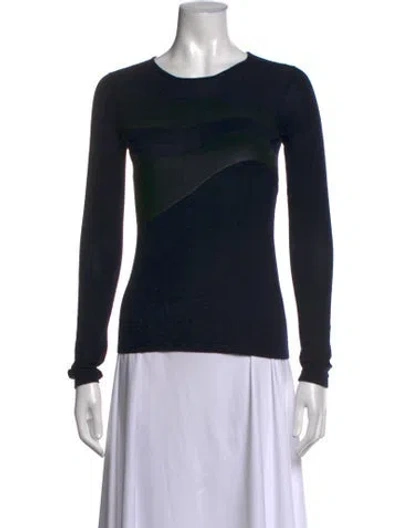 Pre-owned Dior Wool Crew Neck Top In Black