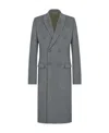 Dior Wool Double-breasted Coat In Gray