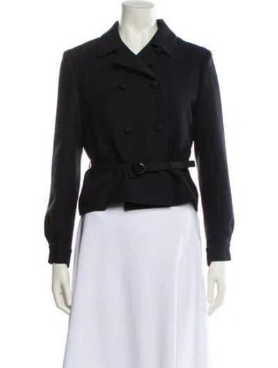 Pre-owned Dior Wool Evening Jacket In Black