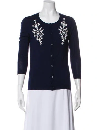 Pre-owned Dior Wool Evening Jacket In Blue