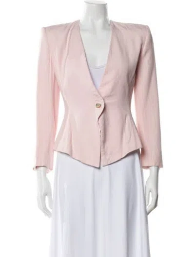 Pre-owned Dior Wool Evening Jacket In Pink