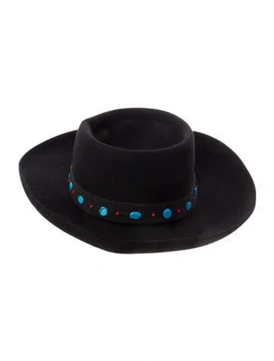 Pre-owned Dior Wool Fedora Hat In Black