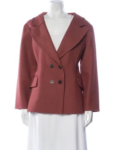 Pre-owned Dior Wool Fur Jacket In Pink