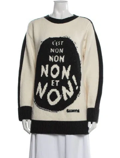 Pre-owned Dior Wool Graphic Print Sweater In Multi