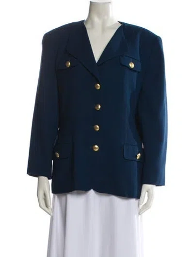 Pre-owned Dior Wool Jacket In Blue