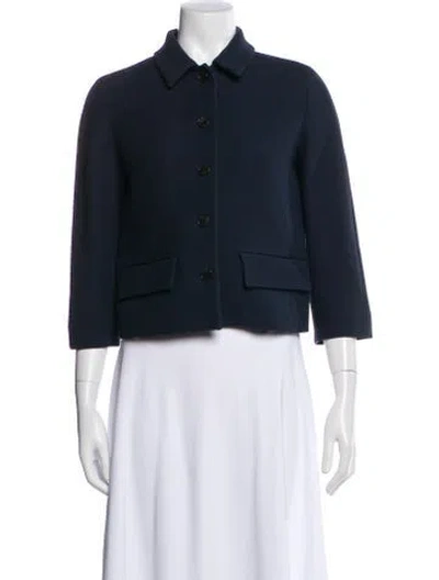 Pre-owned Dior Wool Jacket In Blue