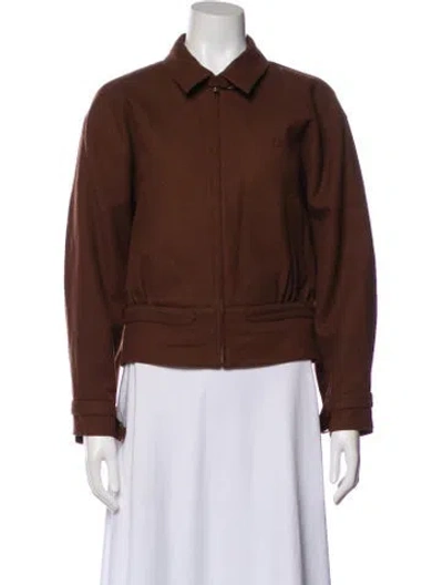 Pre-owned Dior Wool Jacket In Brown