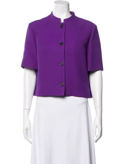 Pre-owned Dior Wool Jacket In Purple