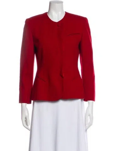 Pre-owned Dior Wool Jacket In Red