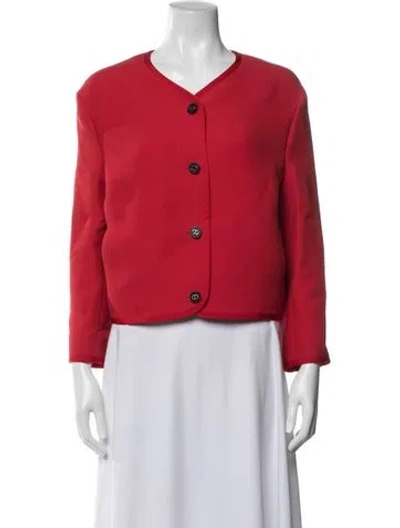Pre-owned Dior Wool Jacket In Red