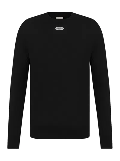 DIOR WOOL JERSEY SWEATER WITH CHRISTIAN DIOR PARIS LABEL