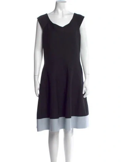 Pre-owned Dior Wool Knee-length Dress In Multi