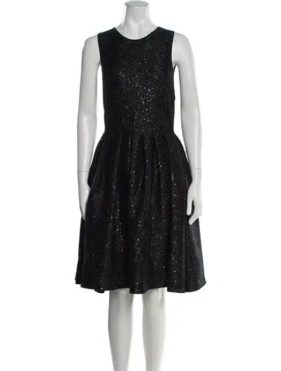 Pre-owned Dior Wool Knee-length Dress In Multi
