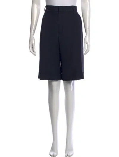 Pre-owned Dior Wool Knee-length Shorts W/ Tags In Black