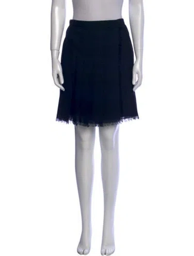 Pre-owned Dior Wool Knee-length Skirt In Black