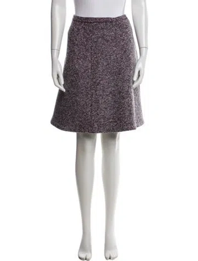 Pre-owned Dior Wool Knee-length Skirt In Gray