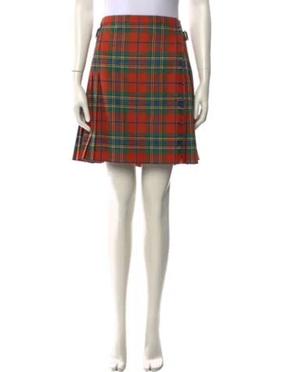 Pre-owned Dior Wool Knee-length Skirt In Multi