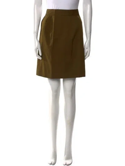 Pre-owned Dior Wool Knee-length Skirt In Neutral