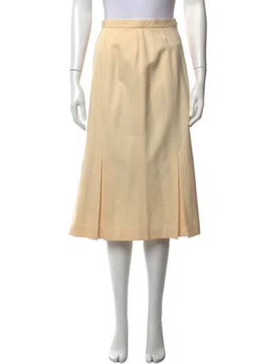 Pre-owned Dior Wool Knee-length Skirt In Neutrals