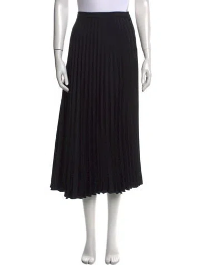 Pre-owned Dior Wool Midi Length Skirt In Black