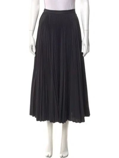 Pre-owned Dior Wool Midi Length Skirt In Black