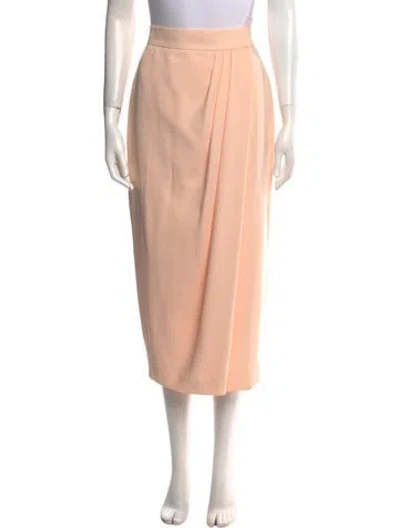 Pre-owned Dior Wool Midi Length Skirt In Neutral