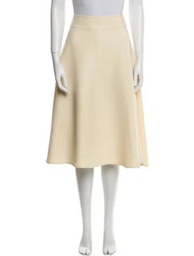 Pre-owned Dior Wool Midi Length Skirt In Neutral