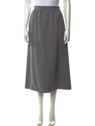 Pre-owned Dior Wool Midi Length Skirt W/ Tags In Black