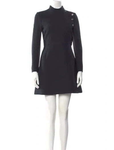 Pre-owned Dior Wool Mini Dress