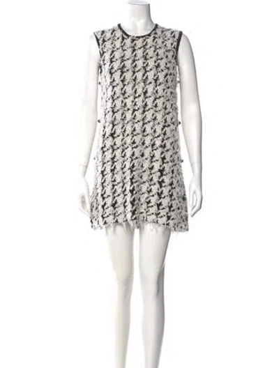 Pre-owned Dior Wool Mini Dress In Multi