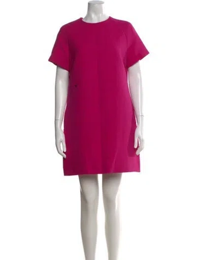 Pre-owned Dior Wool Mini Dress In Pink