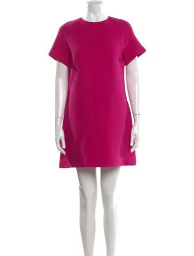 Pre-owned Dior Wool Mini Dress In Pink