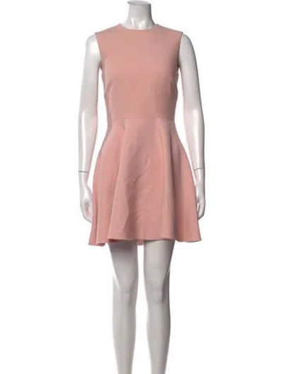 Pre-owned Dior Wool Mini Dress In Pink