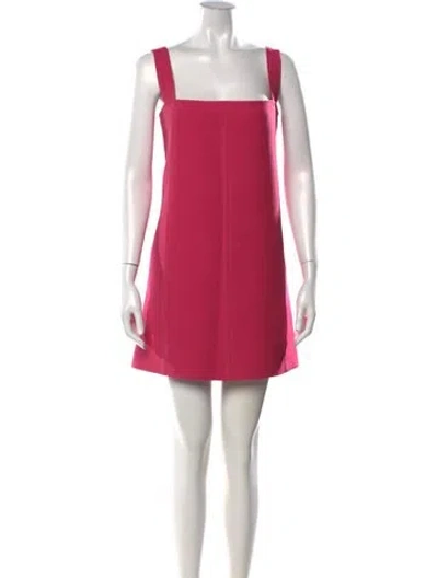 Pre-owned Dior Wool Mini Dress In Pink