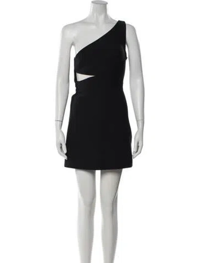 Pre-owned Dior Wool Mini Dress W/ Tags In Black