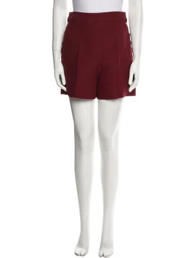 Pre-owned Dior Wool Mini Shorts In Burgundy