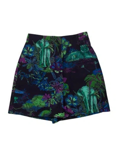 Pre-owned Dior Wool Mini Shorts W/ Tags In Blue