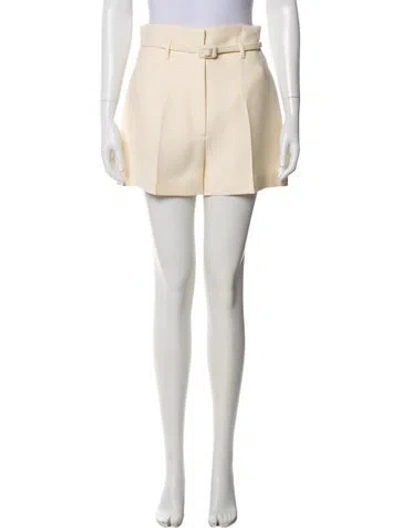Pre-owned Dior Wool Mini Shorts W/ Tags In Neutral