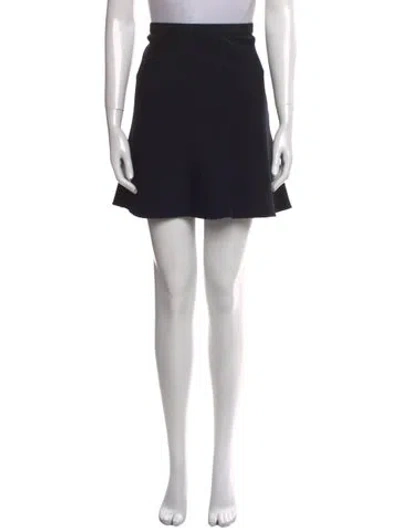 Pre-owned Dior Wool Mini Skirt In Black