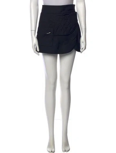 Pre-owned Dior Wool Mini Skirt In Black