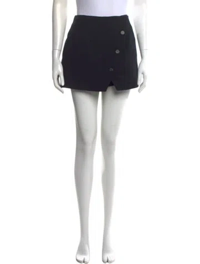 Pre-owned Dior Wool Mini Skirt In Black