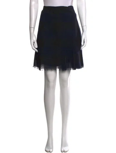 Pre-owned Dior Wool Mini Skirt In Black