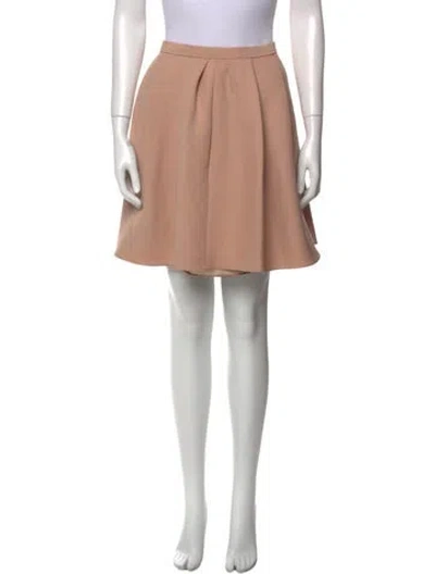 Pre-owned Dior Wool Mini Skirt In Neutral