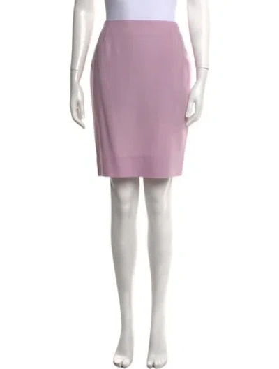 Pre-owned Dior Wool Mini Skirt In Purple